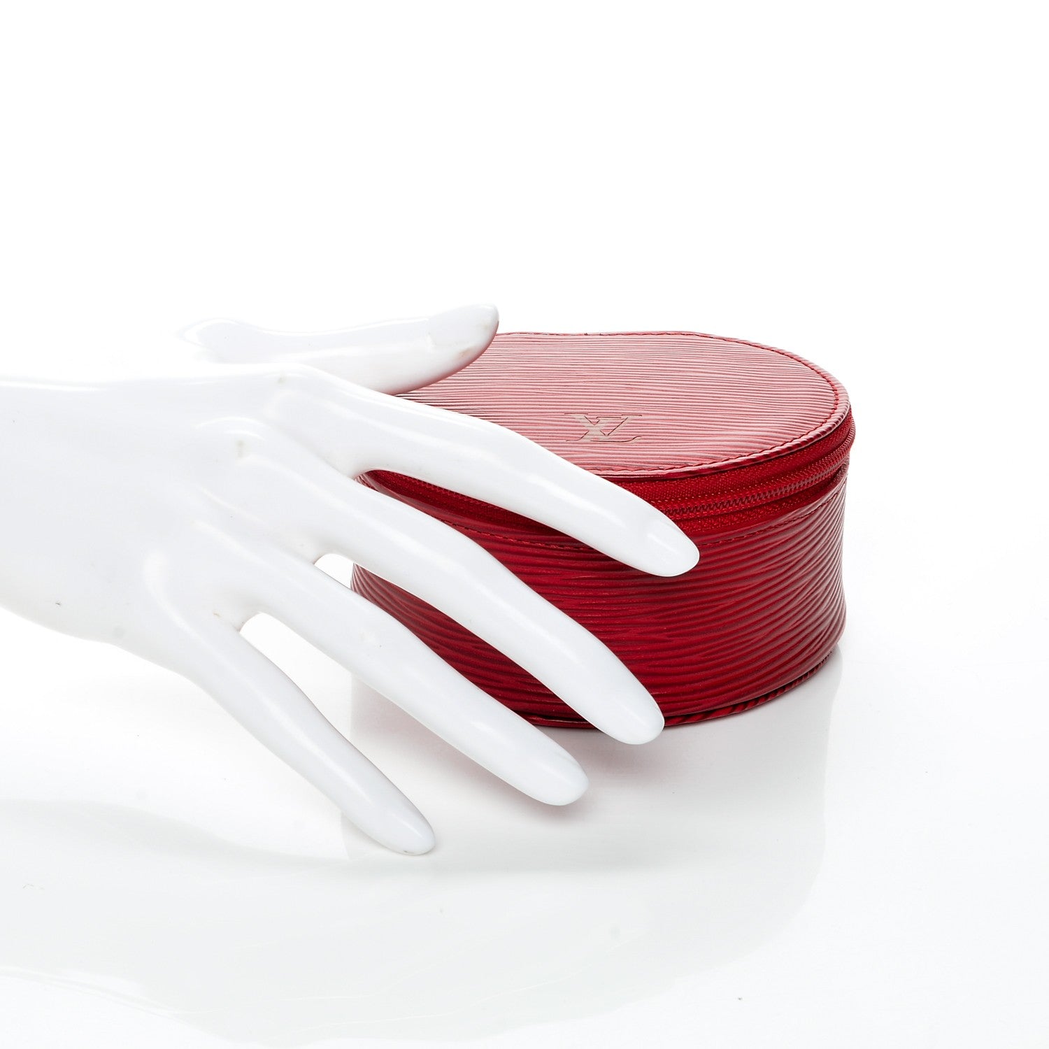 Louis Vuitton Epi Ecrin Bijoux 10cm Jewelry Box Case Red 2 of 7