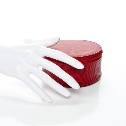 Louis Vuitton Epi Ecrin Bijoux 10cm Jewelry Box Case Red 2 of 7