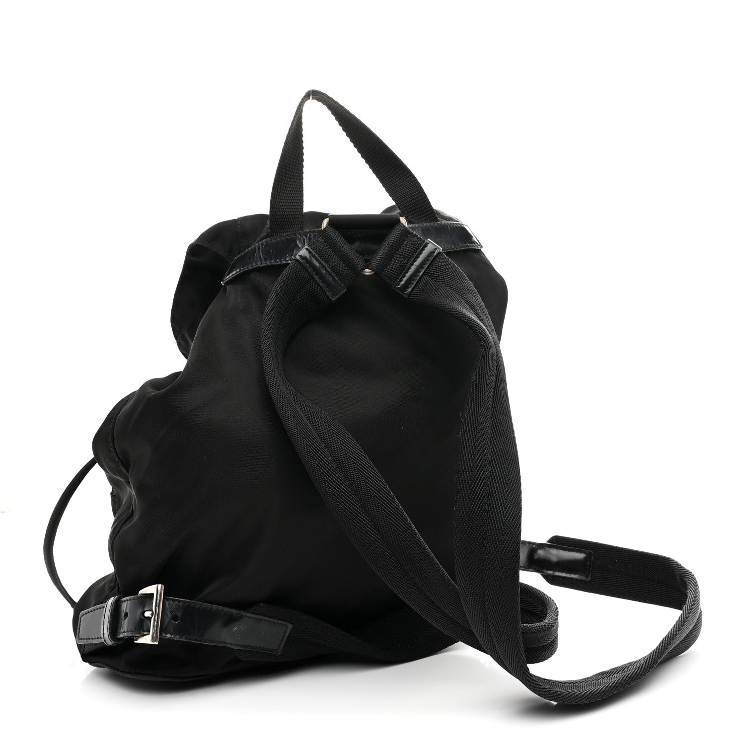 Prada Tessuto Nylon Vela Cinch Backpack Black 3 of 9