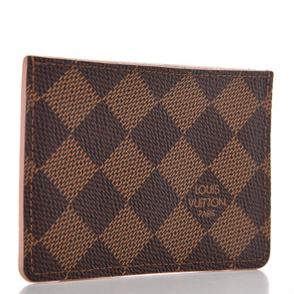 Louis Vuitton Damier Ebene Caissa Card Holder Rose Ballerine 3 of 6