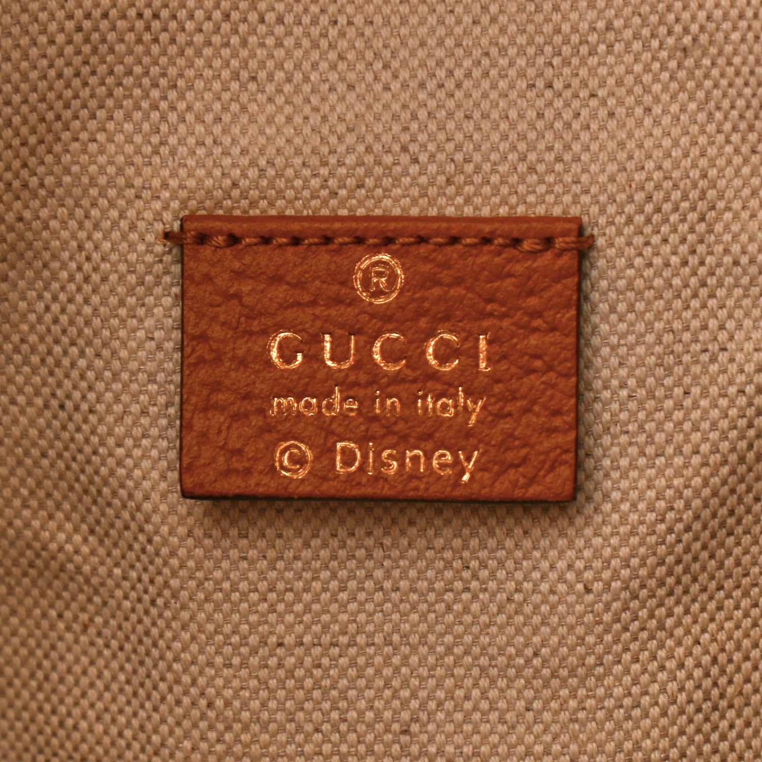 Gucci X DISNEY Mini Vintage GG Supreme Monogram Mickey Mouse Medium Backpack Beige Vintage Sun Oil 6 of 9