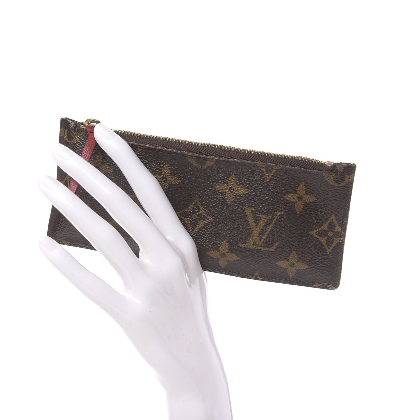 Monogram Josephine Wallet Zippered Insert Fuchsia