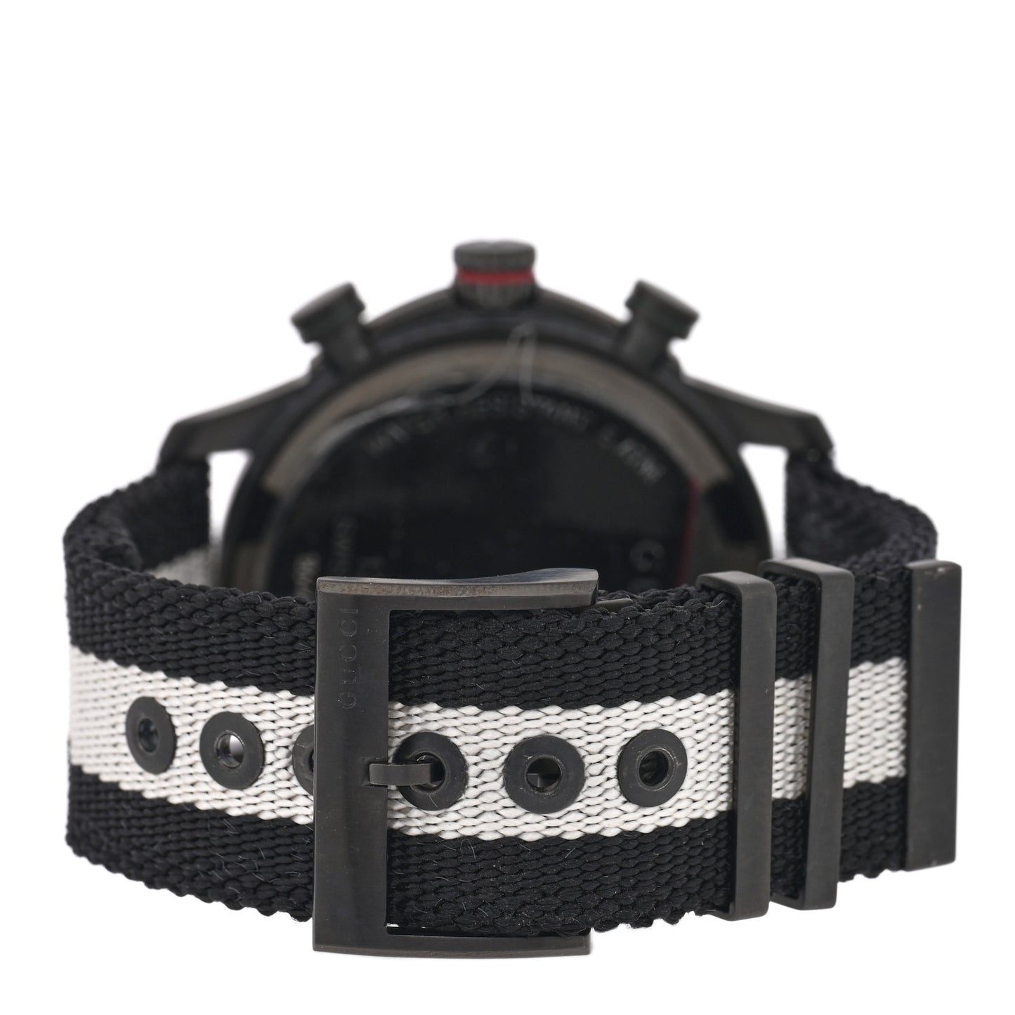 Stainless Steel Nylon 44mm G-Timeless Chronograph Quartz Watch Black