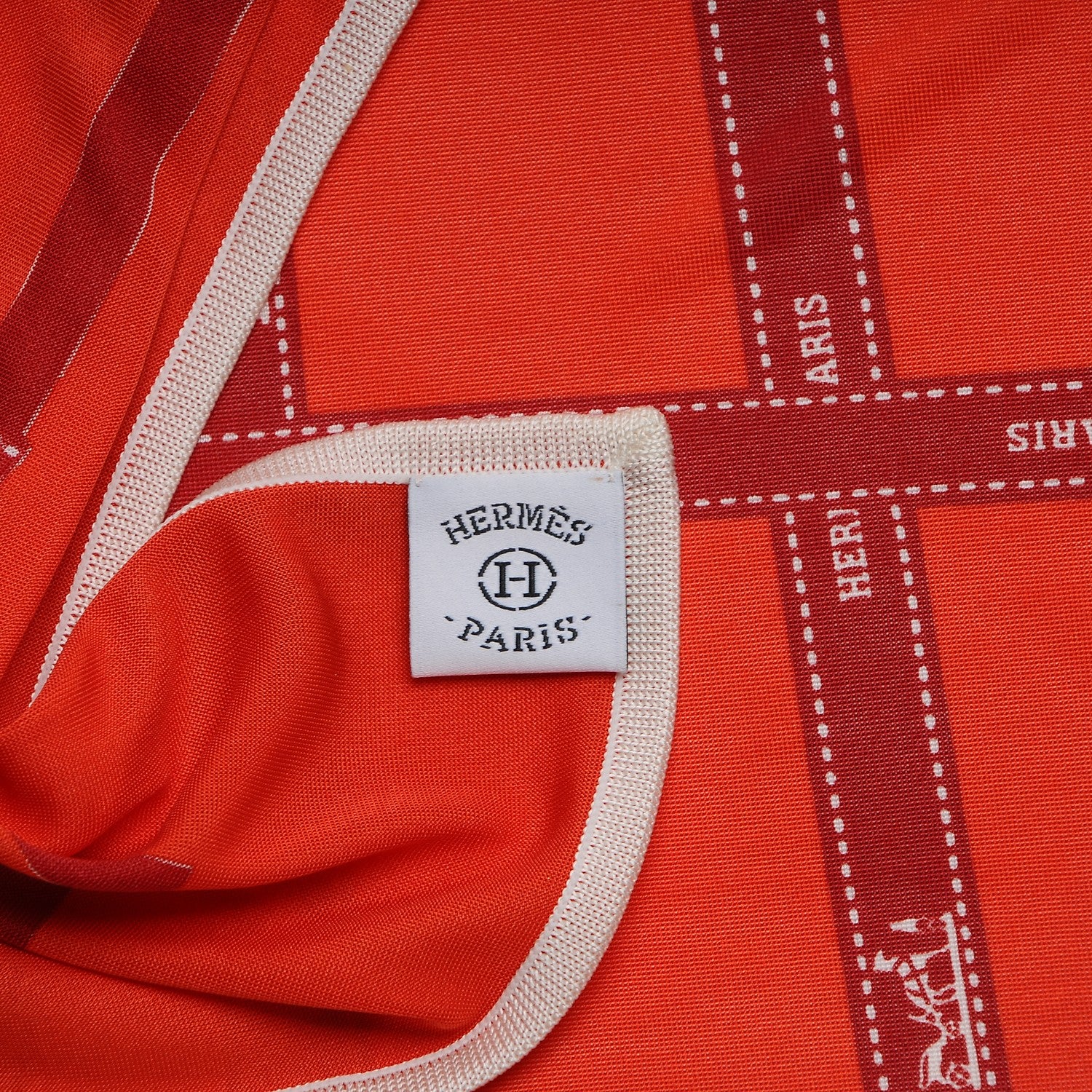 Hermes Silk Jersey Bolduc Scarf 90 6 of 6