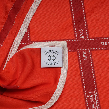 Hermes Silk Jersey Bolduc Scarf 90 6 of 6