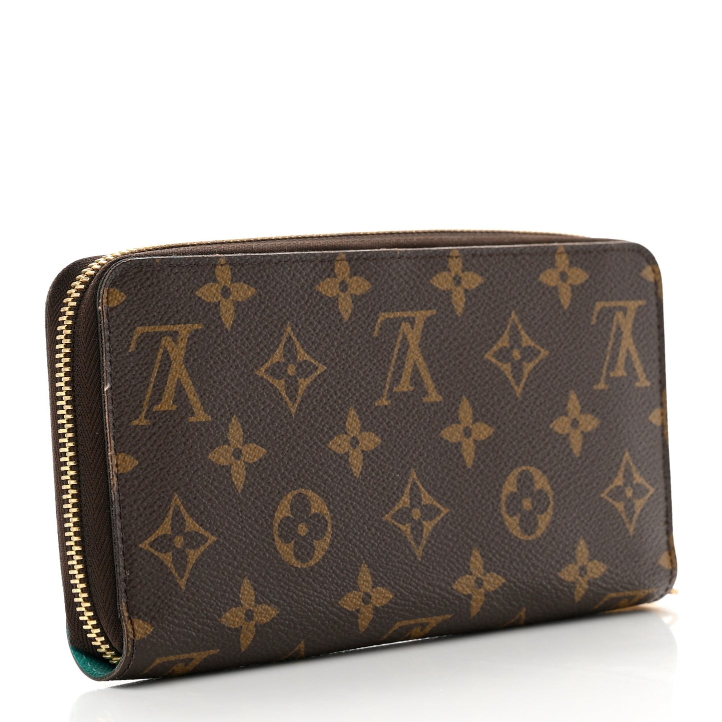 Monogram V Zippy Wallet Turquoise