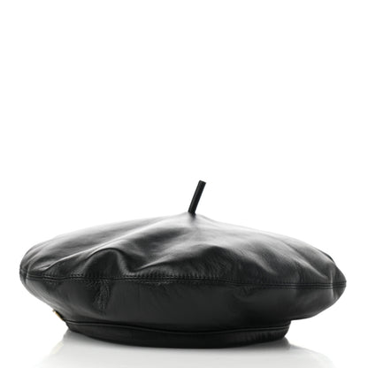 Christian Dior Lambskin D-Dream Beret 58 Black 5 of 8