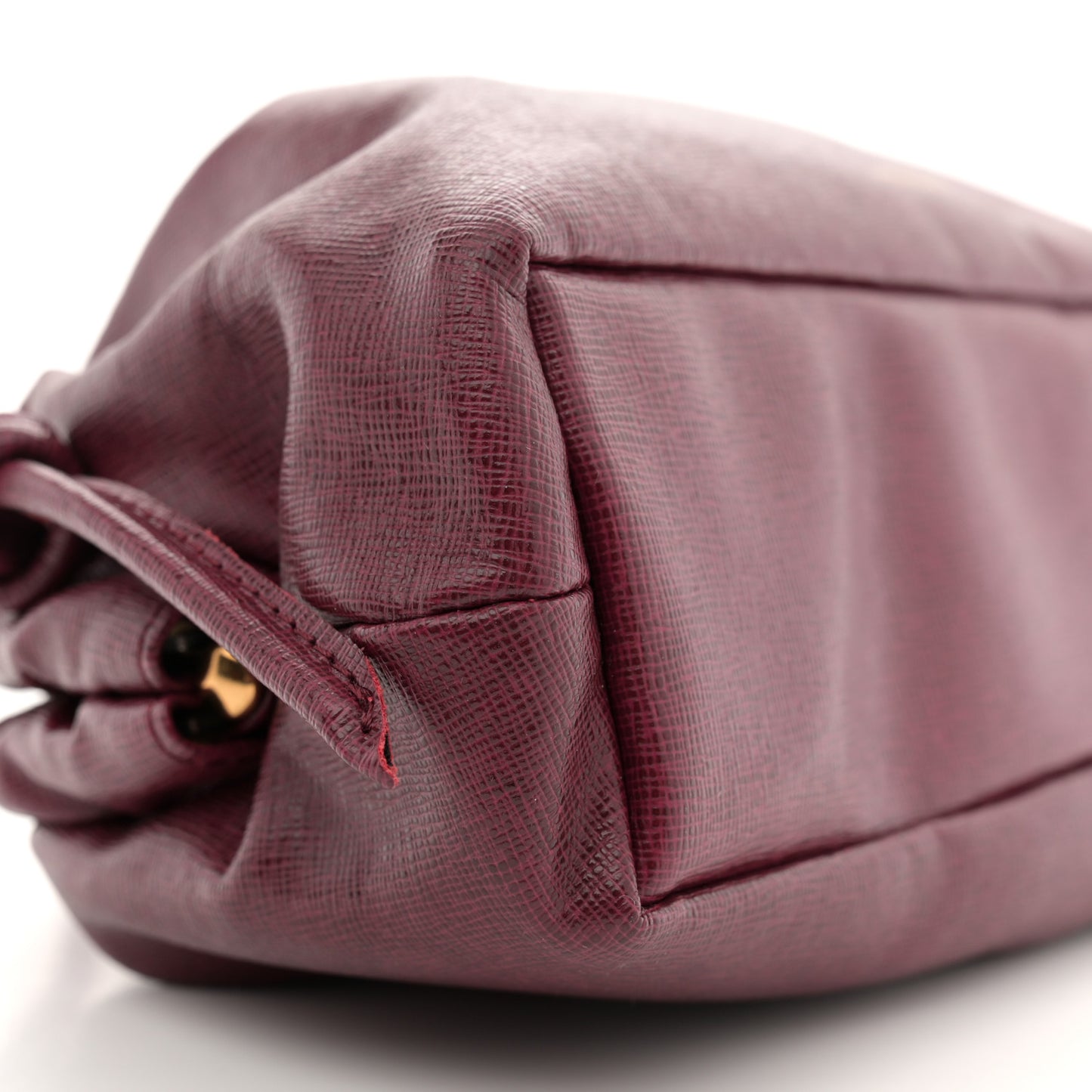 Saffiano Cloud Clutch Claret