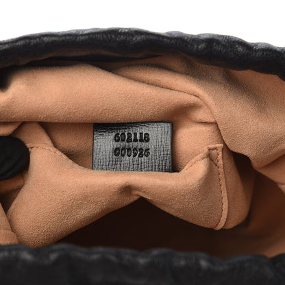 Gucci Azalea Sakai Calfskin Horsebit 1955 Drawstring Bucket Bag Black 7 of 10