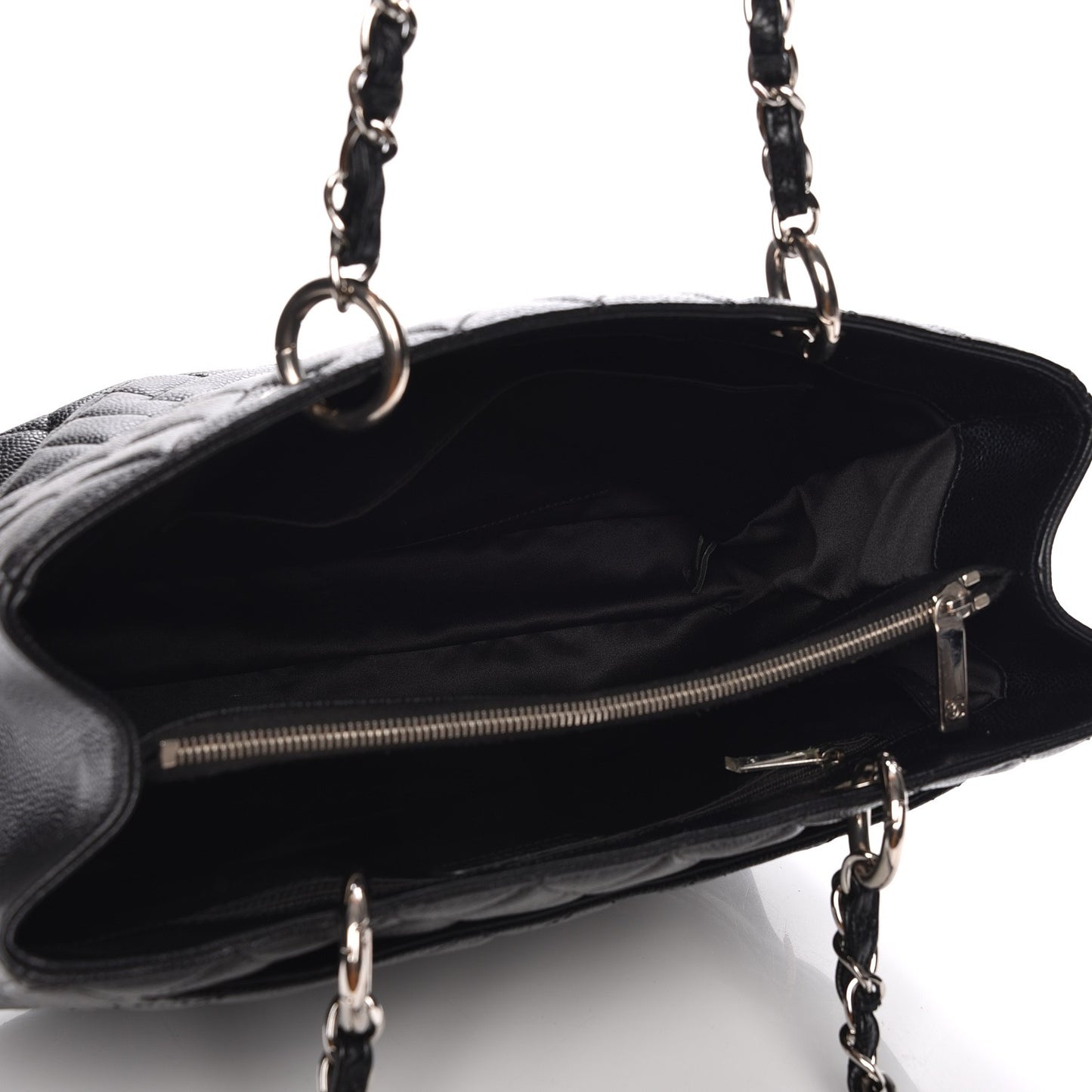 Caviar Quilted Grand Shopping Tote GST Black