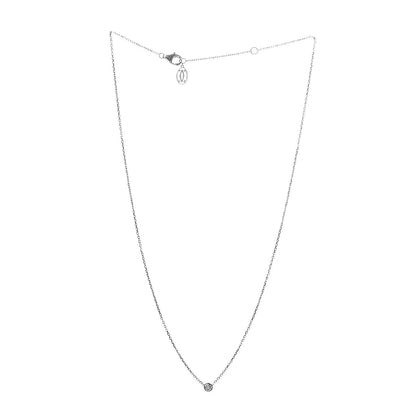 Cartier 18K White Gold Diamond XS D'Amour Pendant Necklace 3 of 4