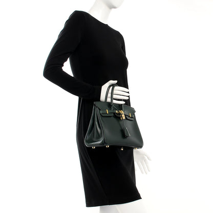 Hermes Box Birkin 25 Vert Fonce 2 of 32