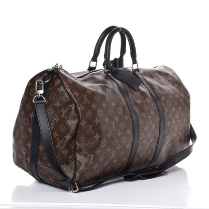 Louis Vuitton Monogram Macassar Keepall Bandouliere 55 3 of 7