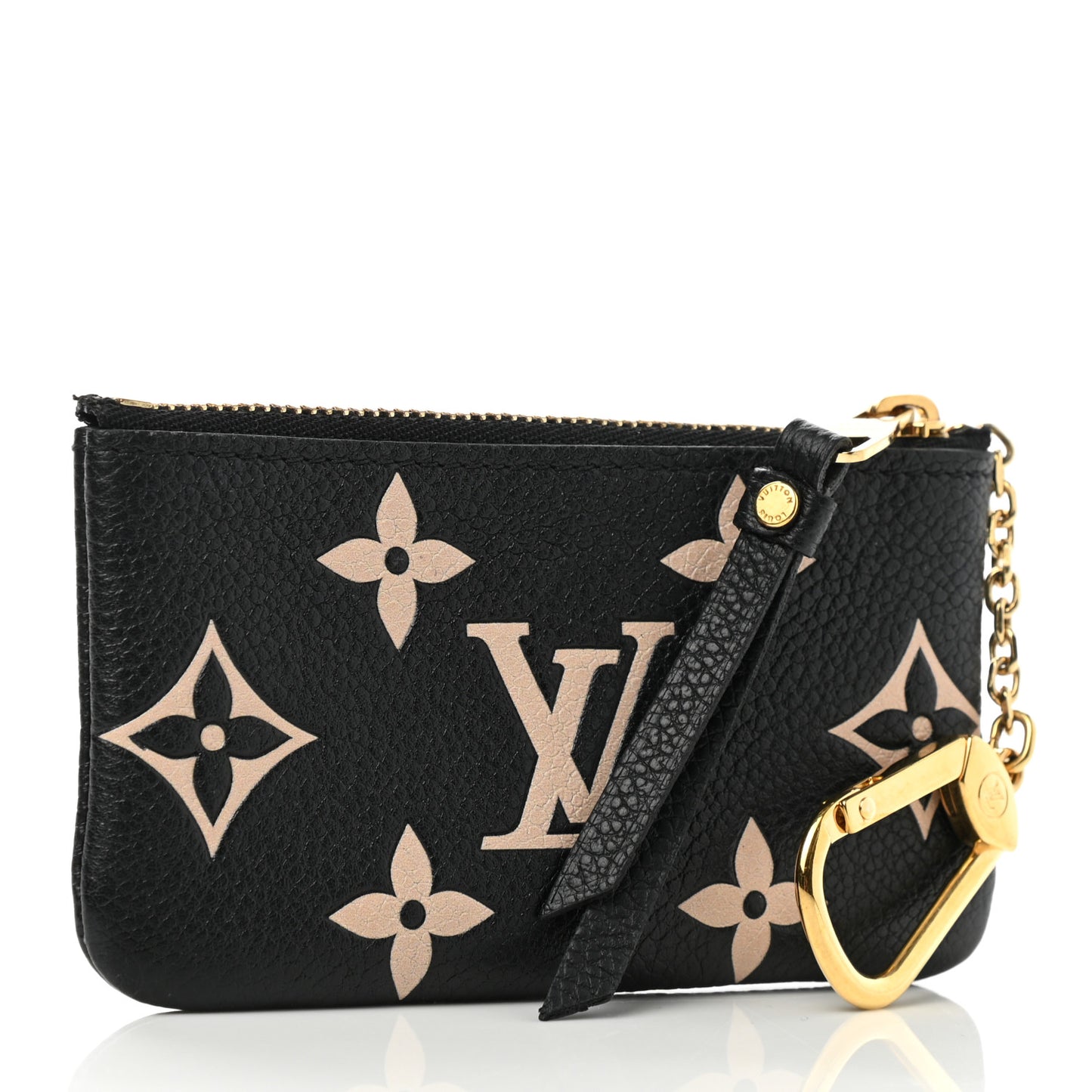 Empreinte Monogram Giant Key Pouch Black Beige