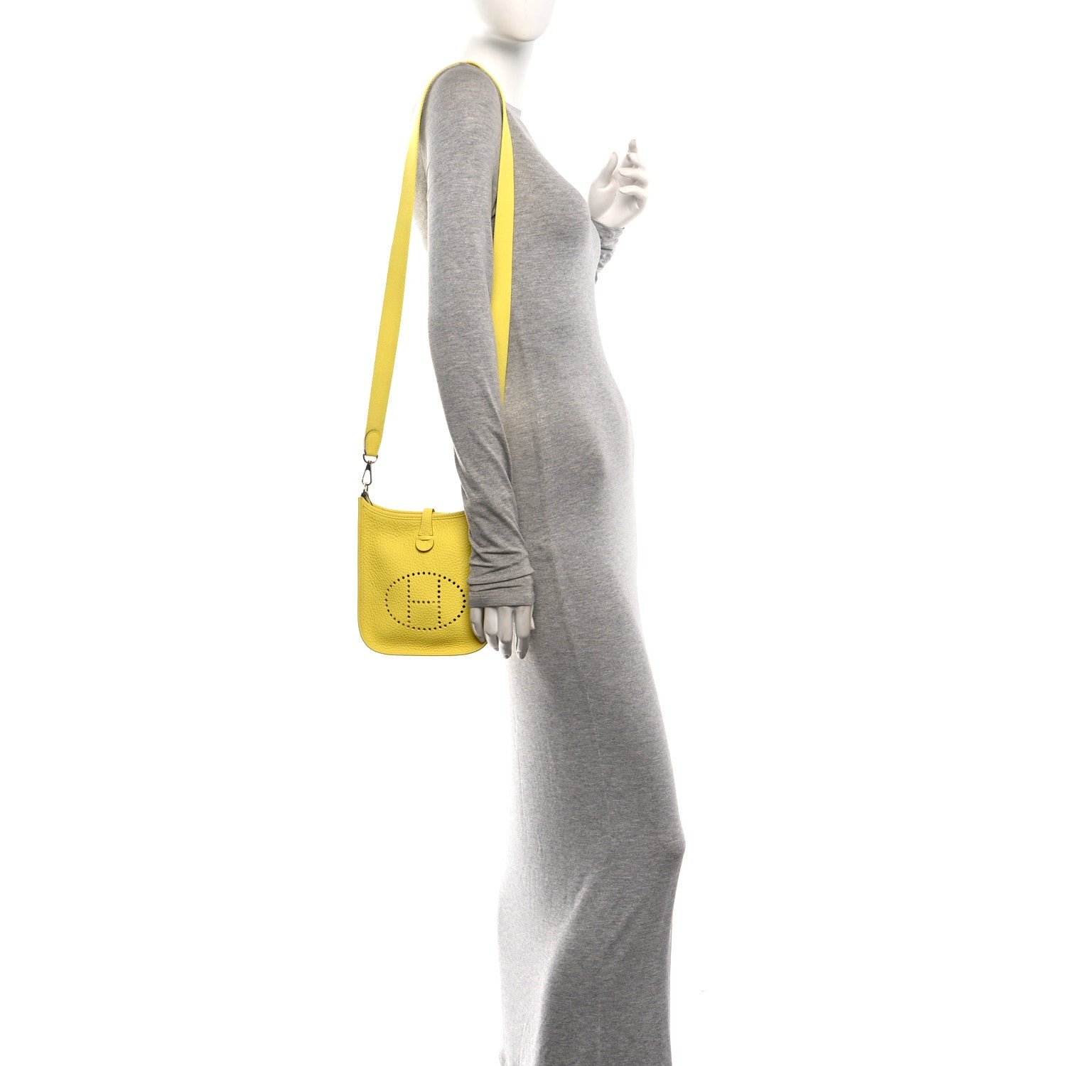 Hermes Taurillon Clemence Evelyne TPM Limoncello 2 of 10