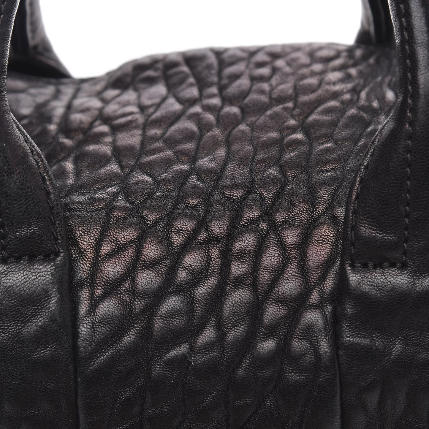 Pebbled Lambskin Mini Rockie Black Rhodium Hardware