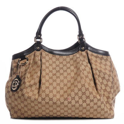 Gucci Monogram Large Sukey Tote Dark Brown 1 of 8