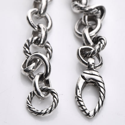 David Yurman Sterling Silver Diamond 20mm Starburst Charm Bracelet 3 of 6