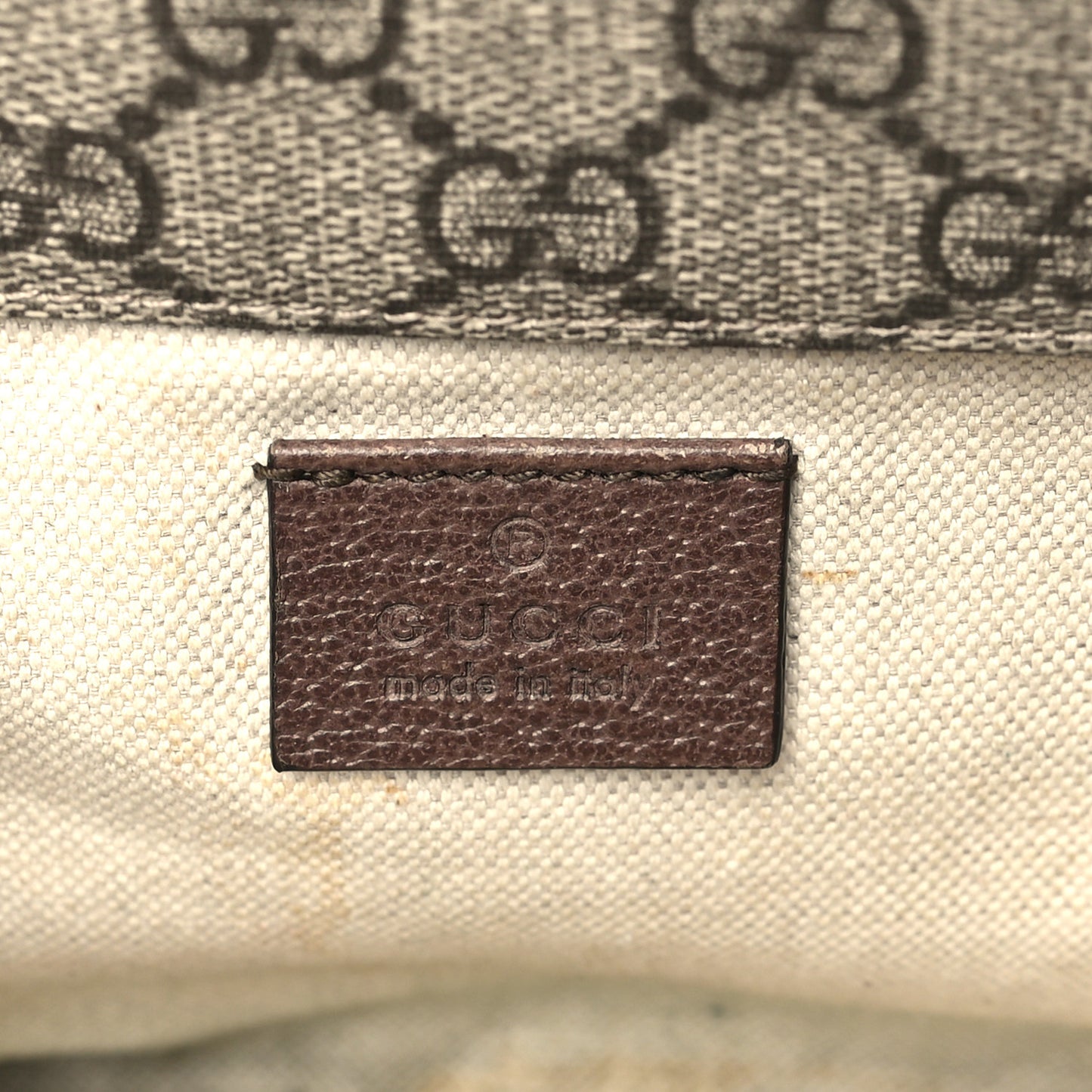 GG Supreme Monogram Web Small Neo Vintage Double Flap Messenger Bag Beige New Acero
