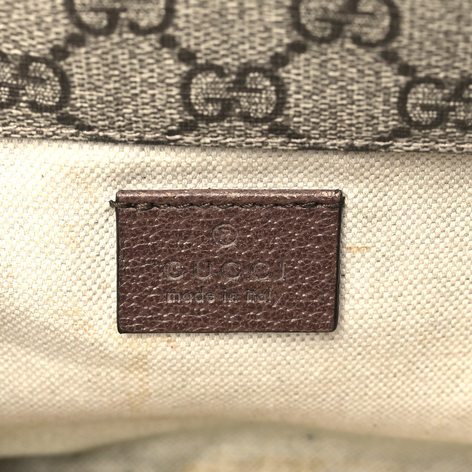 Gucci GG Supreme Monogram Web Small Neo Vintage Double Flap Messenger Bag Beige New Acero 6 of 9