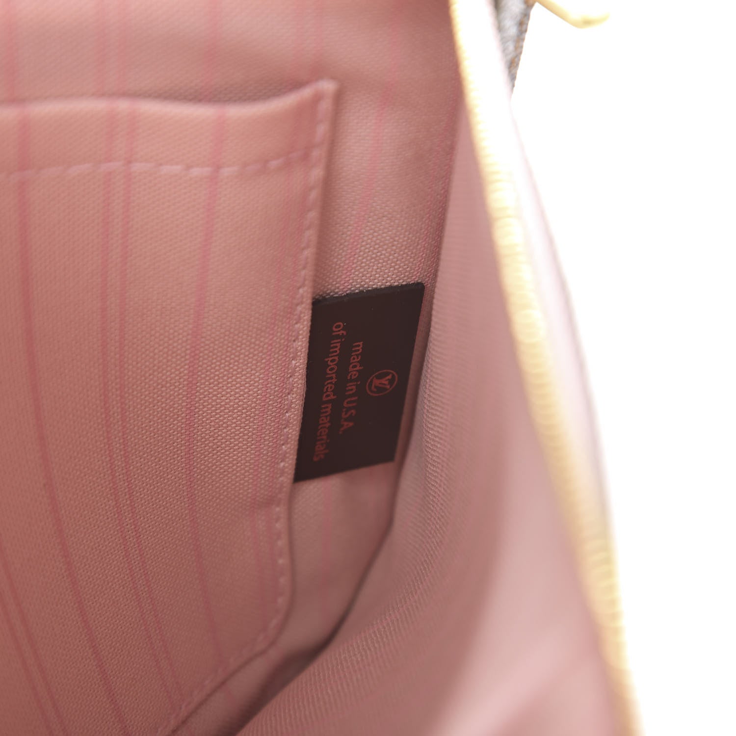Louis Vuitton Damier Ebene Neverfull MM GM Pochette Rose Ballerine 6 of 6