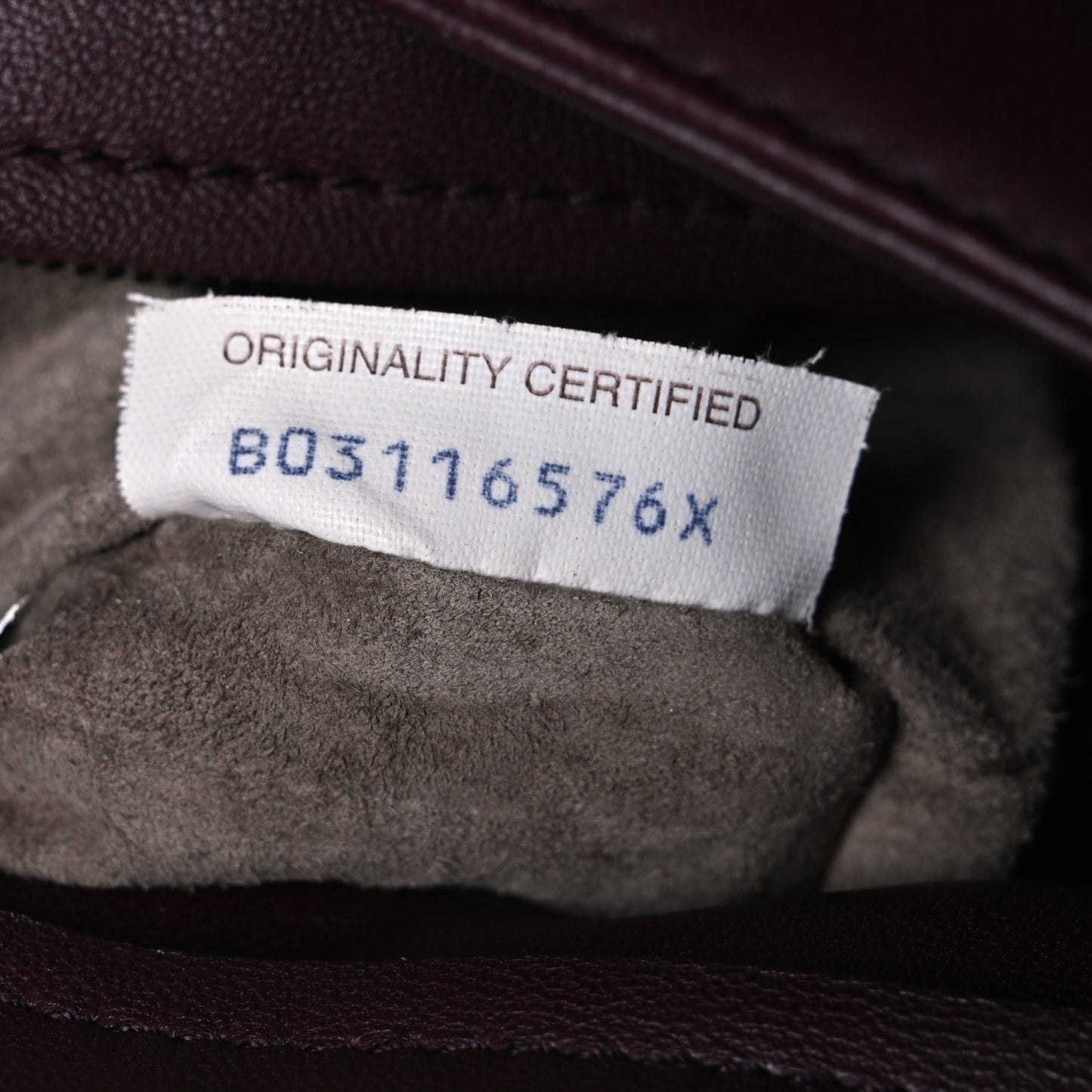 Nappa Intrecciato Large Olimpia Bag Burgundy