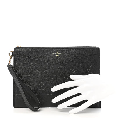 Louis Vuitton Empreinte Pochette Melanie MM Black 2 of 7