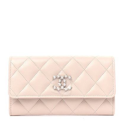 Chanel Caviar Pearl Quilted Coco Candy Wallet Beige 1 of 4