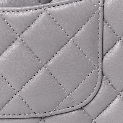 Chanel Lambskin Quilted Mini Rectangular Flap Grey 5 of 6