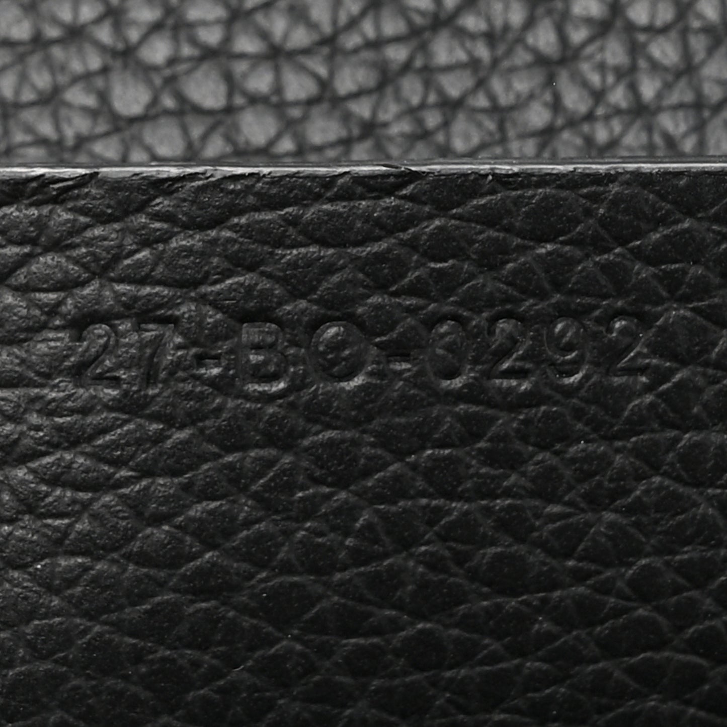 Grained Calfskin Mini Gallop Sling Bag Black