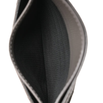 Saint Laurent Grain De Poudre Matelasse Chevron Monogram Credit Card Case Earth 5 of 7