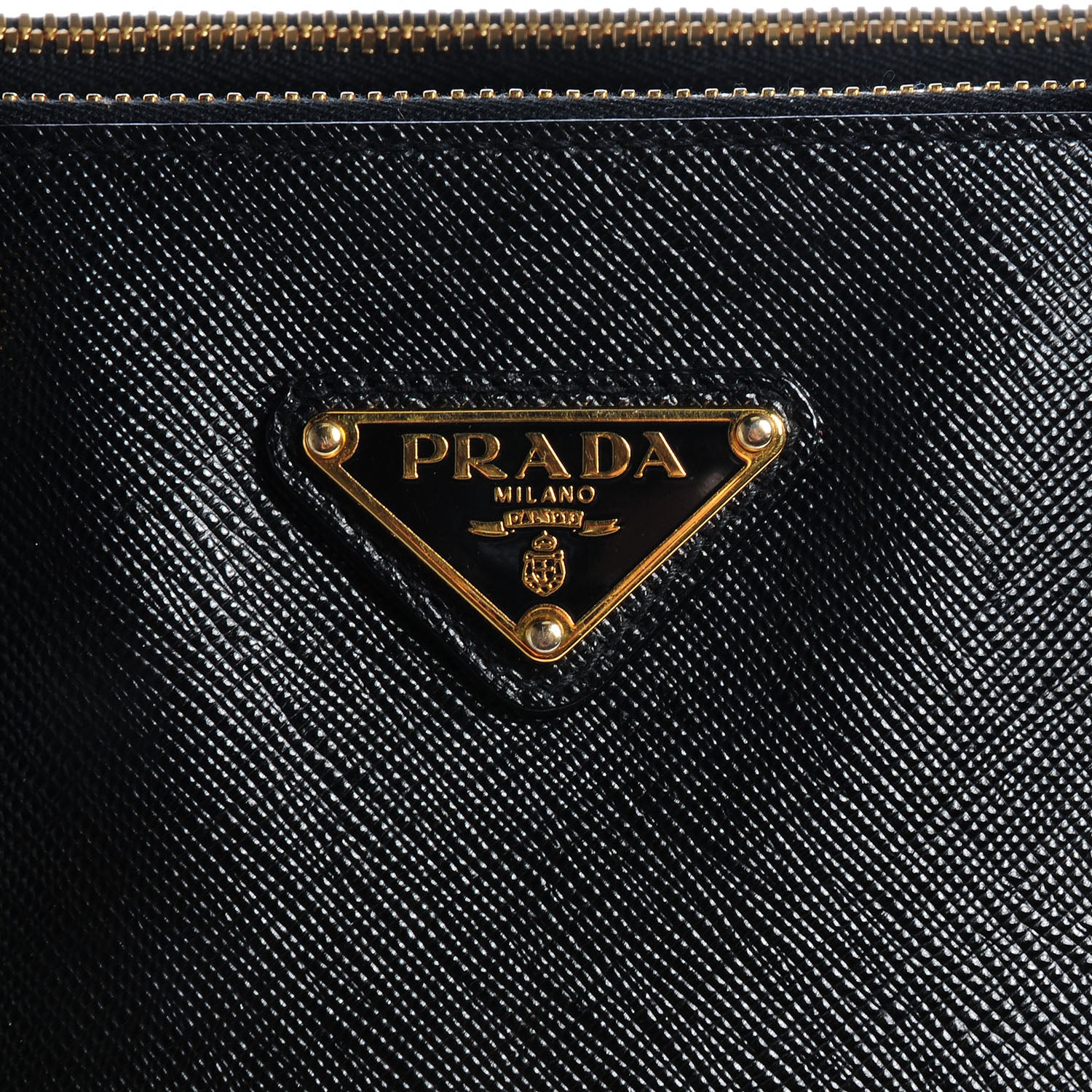Prada Saffiano Lux Large Double Zip Tote Nero Black 9 of 9
