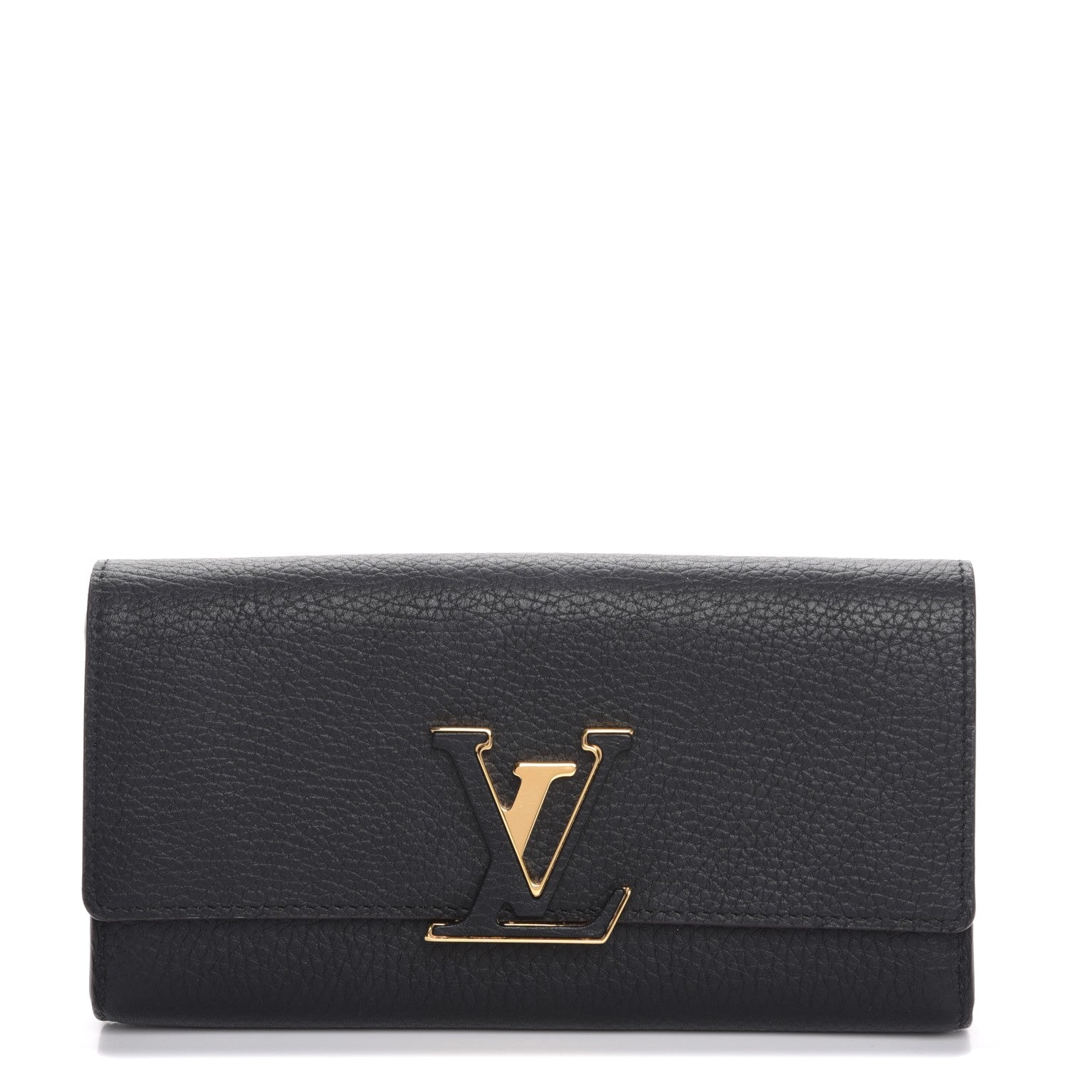 Louis Vuitton Taurillon Capucines Wallet Black 1 of 8