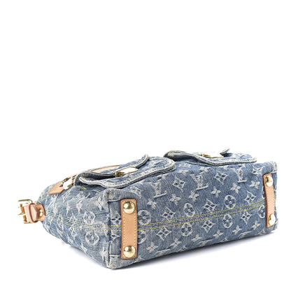 Louis Vuitton Monogram Denim Baggy PM Blue 4 of 9