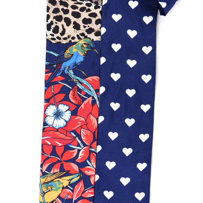 Hermes Silk Jungle Love Twilly Marine Rouge Brun 3 of 5