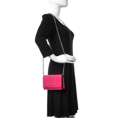 Givenchy Lambskin Emblem Chain Wallet Cyclamen 2 of 10