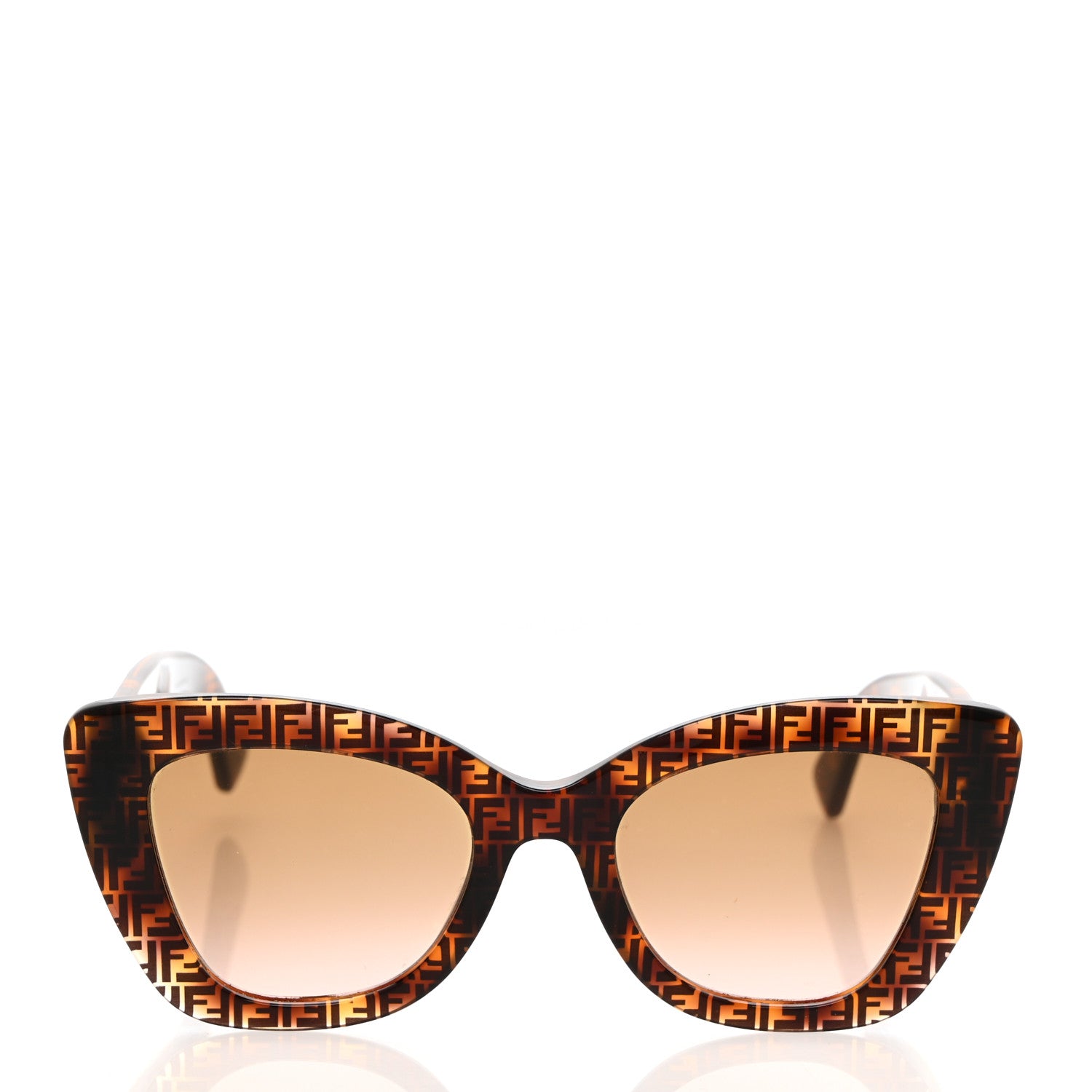 Fendi Acetate F is Fendi FF 51mm Cat Eye Sunglasses 0327/S Tortoise Camouflage 2 of 7