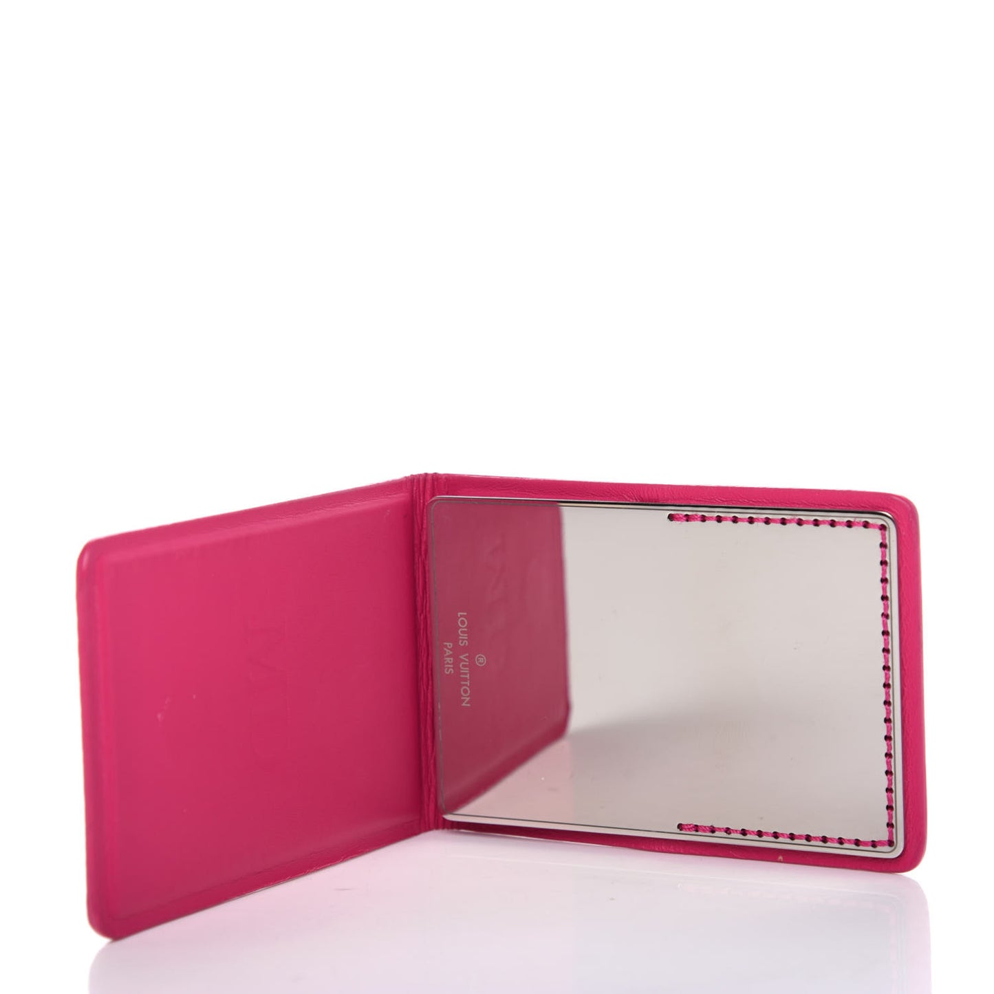 Epi Mirror and Case Pouch Black Pink
