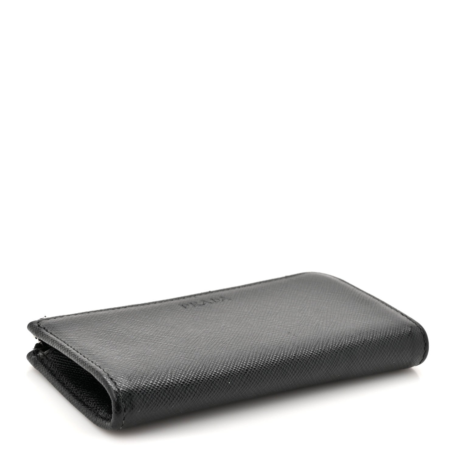 Prada Saffiano Key Holder Black 4 of 9