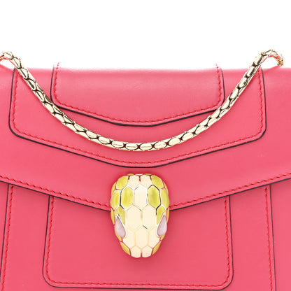 Bulgari Calfskin Small Serpenti Forever Snake Strap Crossbody Bag Pink 8 of 10