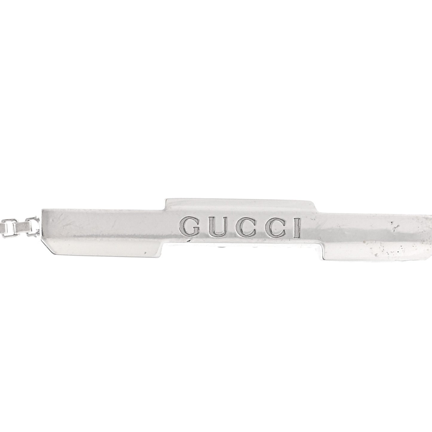 18K White Gold Diamond Link to Love Lariat Necklace