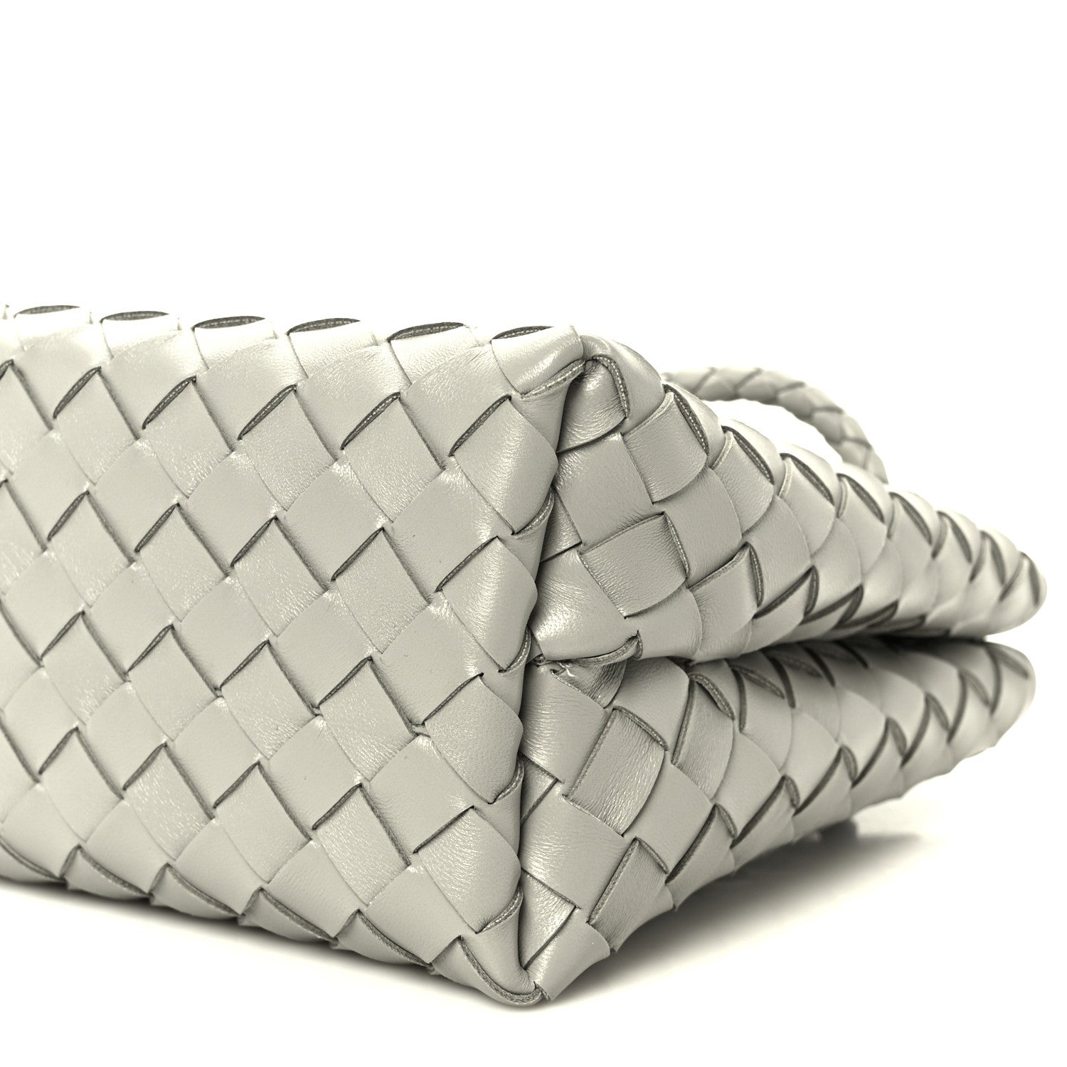 Bottega Veneta Nappa Intrecciato Small Andiamo Shoulder Bag Sterling 10 of 10