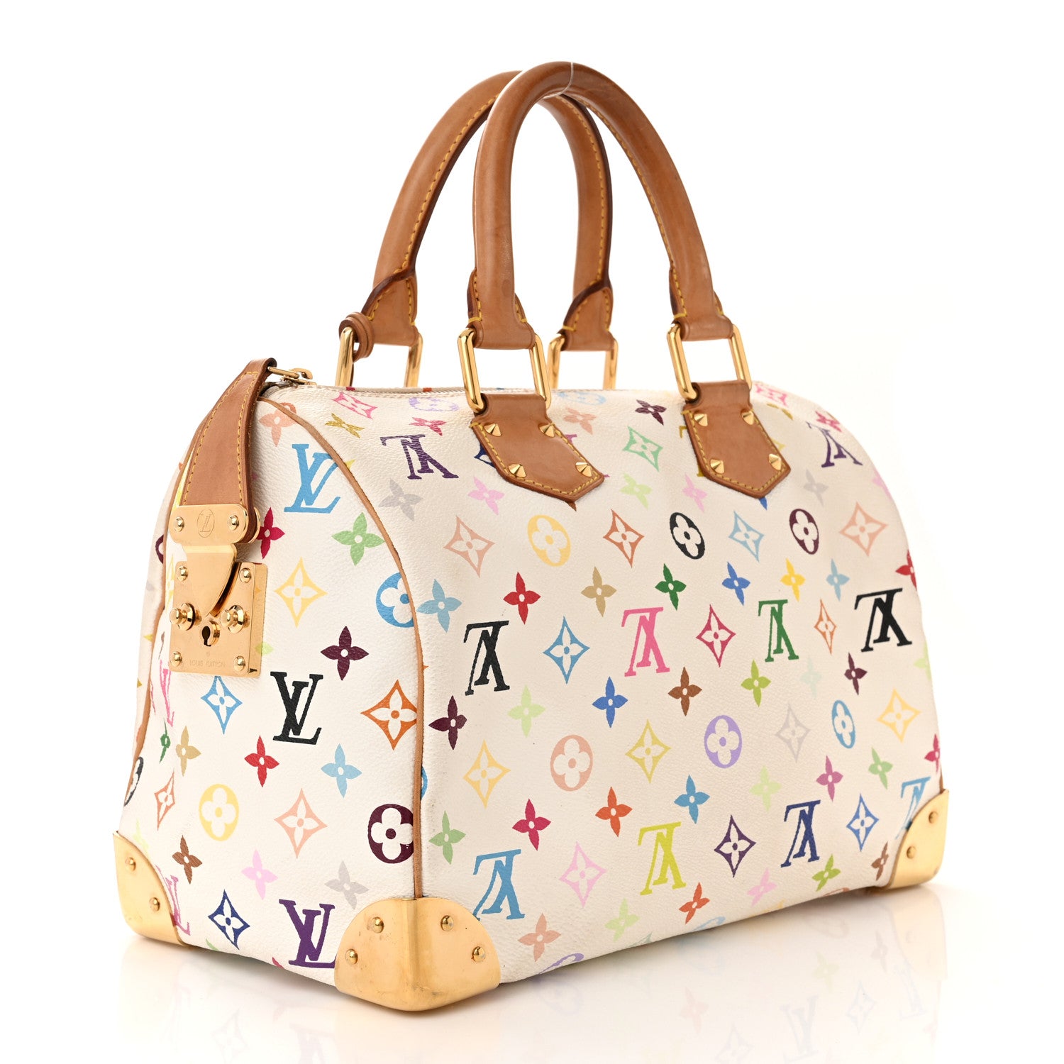 Louis Vuitton Monogram Multicolor Speedy 30 White 3 of 12