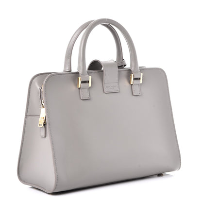 Saint Laurent Calfskin Small Monogram Cabas Fog 3 of 7
