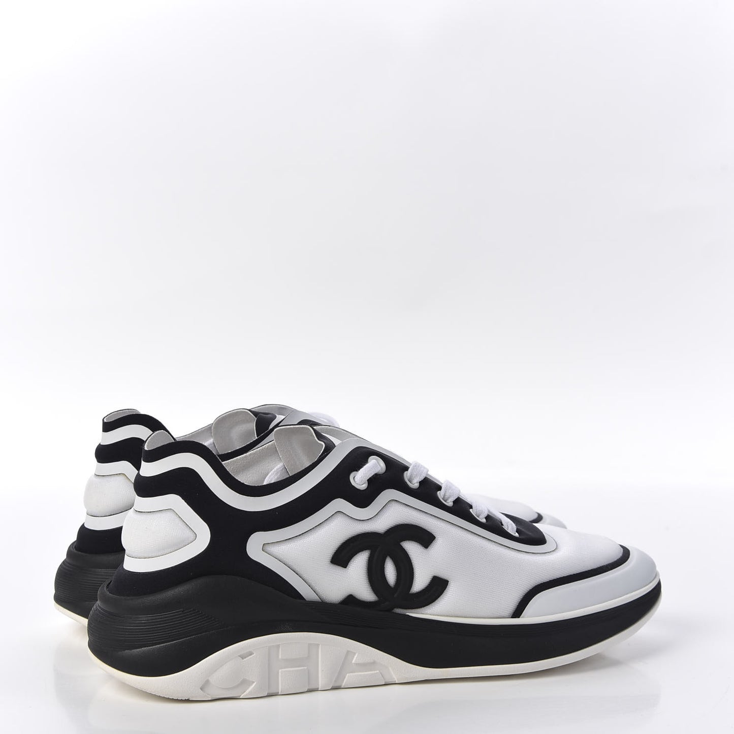 Lycra Womens CC Sneakers 40 White Black