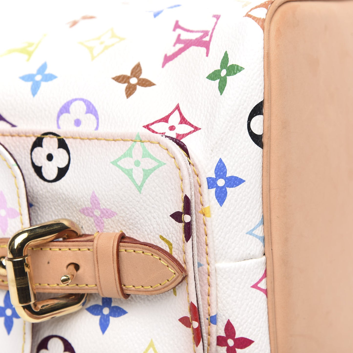 Monogram Multicolor Petit Noe White