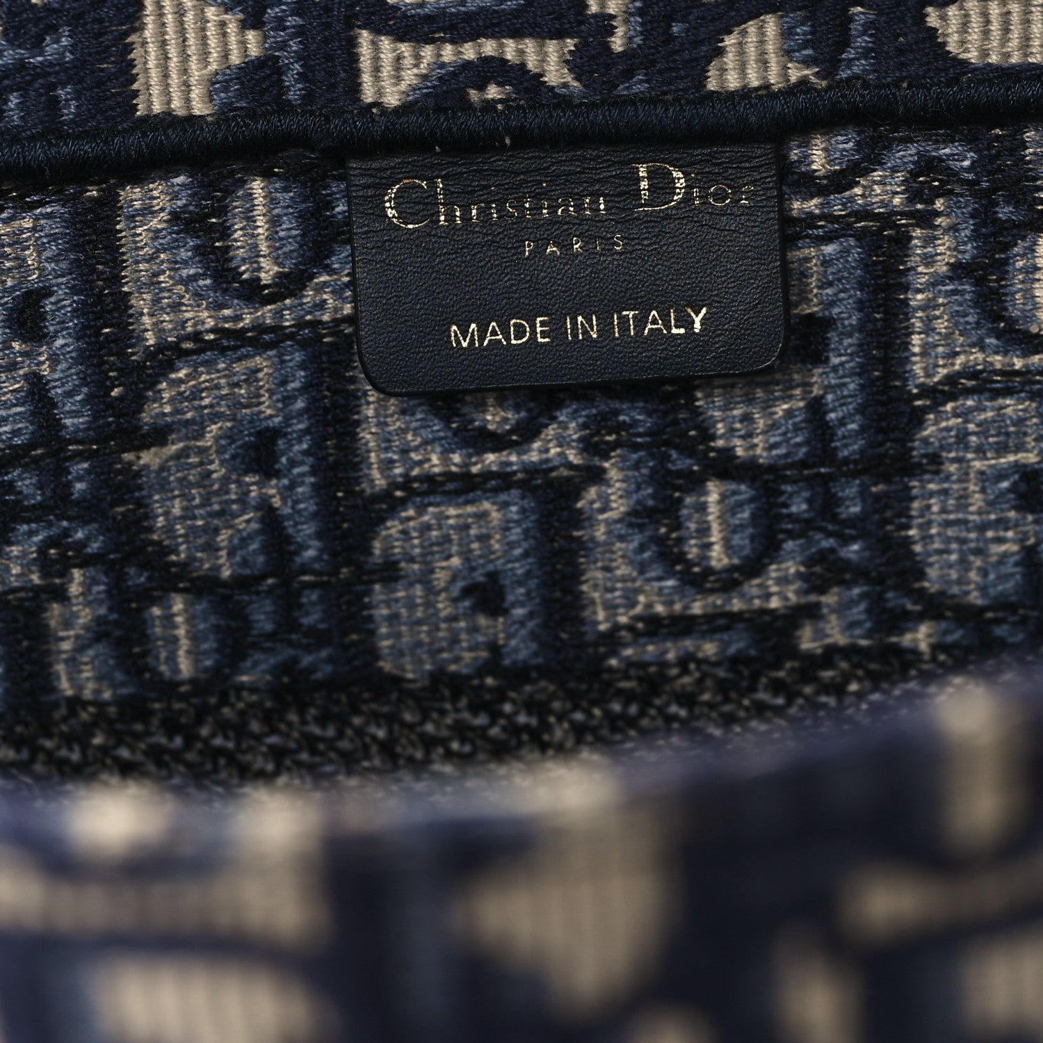 Christian Dior Oblique Medium Book Tote Blue Multicolor 6 of 12