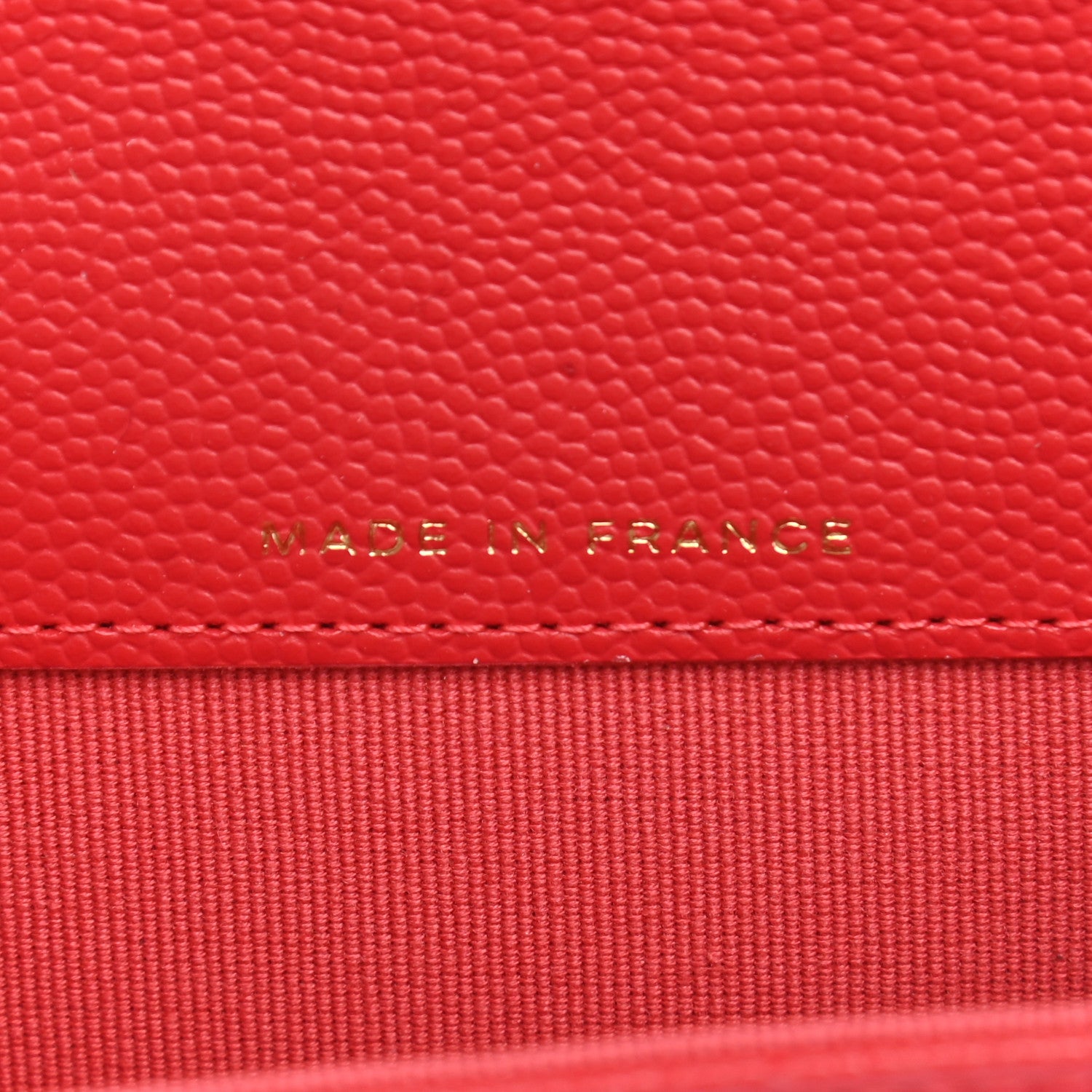 Chanel Caviar Quilted Flap Card Holder Wallet Red 6 of 10