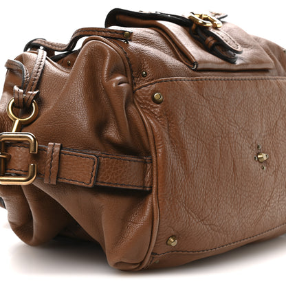 Chloe Calfskin Paddington Front Pocket Tote Muscade 9 of 10