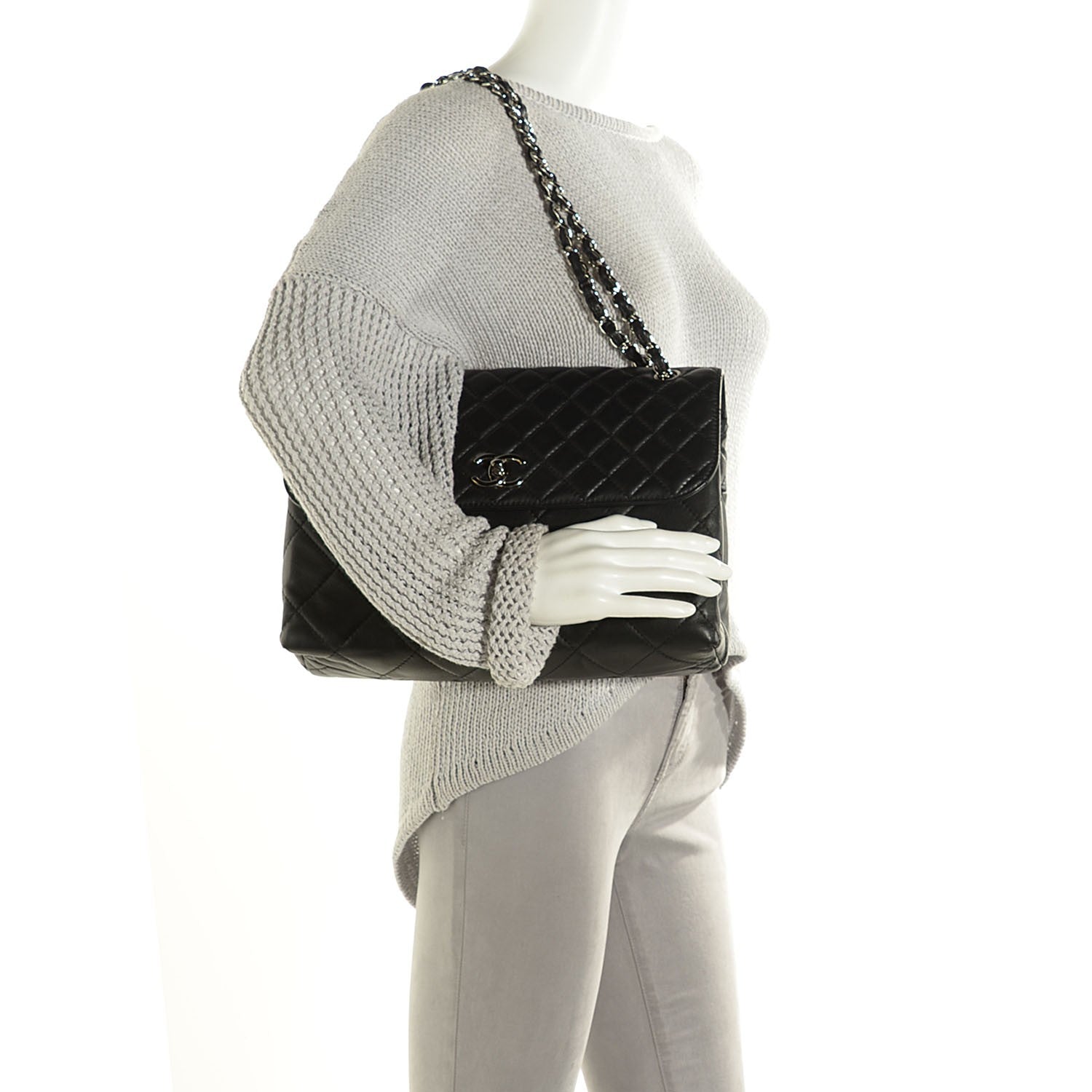 Chanel Calfskin Quilted In the Business Flap Bag Black 2 of 9